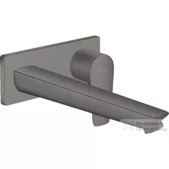   Hansgrohe TALIS E falsík alatti mosdó csaptelep, leeresztő nélkül,  szálcsiszolt fekete/króm 71734340