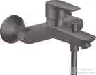 Hansgrohe TALIS E kádtöltő csaptelep, zuhanyszett nélkül, szálcsiszolt fekete/króm 71740340