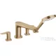 Hansgrohe TALIS E 4 üléses kádperemre szerelhető kád csaptelep, szálcsiszolt bronz 71748140