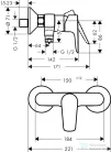 Hansgrohe TALIS E zuhany csaptelep, zuhanyszett nélkül, polírozott arany 71760990