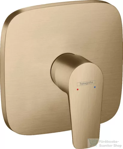 Hansgrohe TALIS E falsík alatti kád / zuhany csaptelep, szálcsiszolt bronz 71765140