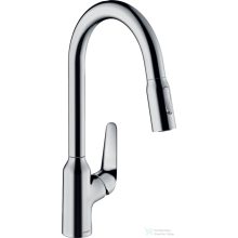   Hansgrohe FOCUS M42 kihúzható fejes mosogató csaptelep,2 jet, króm 71800000