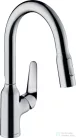 Hansgrohe FOCUS M42 180 kihúzható fejes mosogató csaptelep,2 jet, króm 71801000