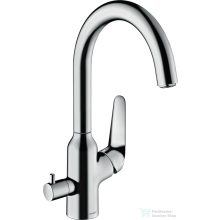   Hansgrohe FOCUS M42 egykaros mosogató csaptelep elzárószeleppel, króm 71803000
