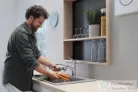 Hansgrohe FOCUS M42 mosogató csaptelep kihúzható kifolyóval,1 jet, króm 71814000