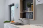 Hansgrohe FOCUS M42 mosogató csaptelep kihúzható kifolyóval,1 jet, nemesacél felület 71814800
