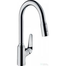   Hansgrohe FOCUS M42 mosogató csaptelep kihúzható kifolyóval,2 jet,S-Box króm 71820000