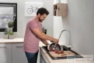 Hansgrohe FOCUS M42 mosogató csaptelep kihúzható kifolyóval,2 jet,S-Box króm 71820000