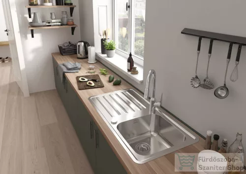Hansgrohe FOCUS M42 mosogató csaptelep kihúzható kifolyóval,2 jet,S-Box króm 71820000