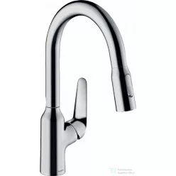   Hansgrohe FOCUS M42 egykaros mosogató csaptelep kihúzható zuhanyfejjel, króm 71821000