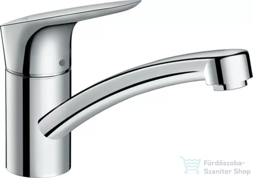 Hansgrohe LOGIS M31 egykaros mosogató csaptelep nyílt rendszerű vízmelegítőkhöz 120, króm 71831000