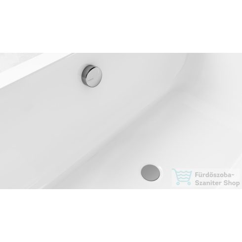 Sapho POLYSAN kád le- és túlfolyó, bovdenes, 1000mm, átm.:72mm, króm (71854)