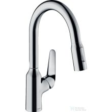   Hansgrohe FOCUS M42 180 Eco kihúzható fejes mosogató csaptelep,2 jet, króm 71862000