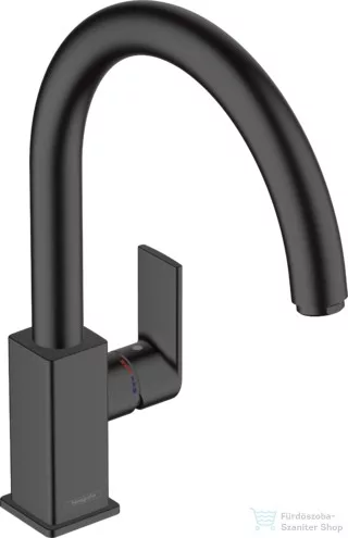 Hansgrohe VERNIS SHAPE egykaros mosogató csaptelep, matt fekete 71871670