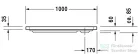 Duravit D-CODE 100x70 cm-es zuhanytálca leeresztő nélkül, 720093000000000