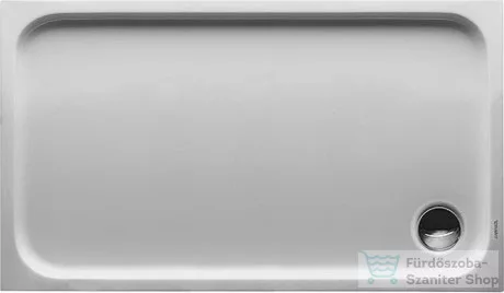 Duravit D-CODE 120x70 cm-es zuhanytálca leeresztő nélkül, 720094000000000