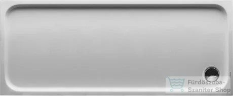 Duravit D-CODE 170x70 cm-es zuhanytálca leeresztő nélkül, 720096000000000
