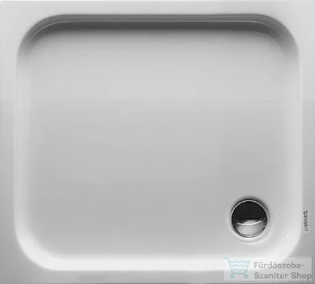 Duravit D-CODE 90x80 cm-es zuhanytálca leeresztő nélkül, 720105000000000