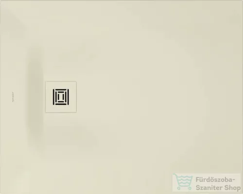 Duravit SUSTANO 100x80 cm-es zuhanytálca szifon nélkül, matt krém 720273620000000