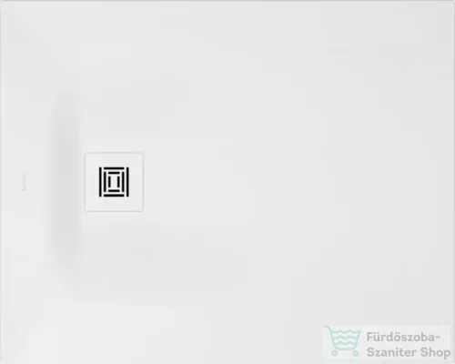 Duravit SUSTANO 100x80 cm-es zuhanytálca szifon nélkül, matt fehér 720273740000000