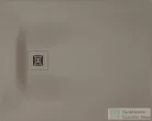 Duravit SUSTANO 100x90 cm-es zuhanytálca szifon nélkül, matt greige 720274640000000