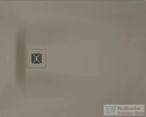 Duravit SUSTANO 100x90 cm-es zuhanytálca szifon nélkül, matt greige 720274640000000