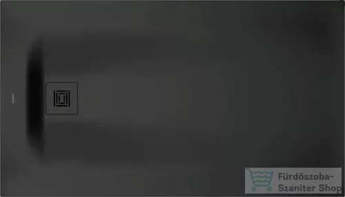 Duravit SUSTANO 140x80 cm-es zuhanytálca szifon nélkül, matt sötétszürke 720280650000000