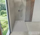 Duravit SUSTANO 160x80 cm-es zuhanytálca szifon nélkül, matt világosszürke 720284630000000