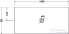 Duravit SUSTANO 180x90 cm-es zuhanytálca szifon nélkül, fényes fehér 720289730000000