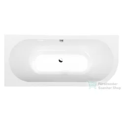   Sapho POLYSAN VIVA L MONOLITH asszimetrikus kád, 180x75x60cm (72099M)