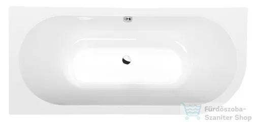 Sapho POLYSAN VIVA L MONOLITH asszimetrikus kád, 180x75x60cm (72099M)