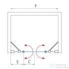 Roth Tower Line TDN2/1500 zuhanyajtó