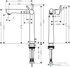Hansgrohe TALIS egykaros mosdócsaptelep, automata lefolyó-garnitúrával króm 72115000