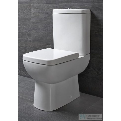 Sapho TYANA SHORT kombi WC, hátsó kifolyású, tartállyal, öblítőmechanikával, ülőke nélkül, 35x58,5cm (72200EW)