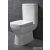 Sapho TYANA SHORT kombi WC, hátsó kifolyású, tartállyal, öblítőmechanikával, ülőke nélkül, 35x58,5cm (72200EW)