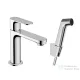 Hansgrohe REBRIS S 110 mosdócsaptelep bidette zuhannyal,leeresztő nélkül, króm 72215000