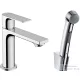 Hansgrohe REBRIS E 110 mosdócsaptelep bidette zuhannyal,leeresztő nélkül, króm 72216000
