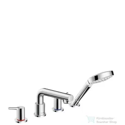   Hansgrohe TALIS S 4-lyukú peremre szerelhető, kétkaros kádcsaptelep, króm 72419000