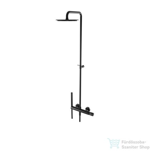 Bugnatese MOON zuhanyrendszer 22,5 cm-es fejzuhannyal,zuhanyszettel,matt fekete 7242CNE