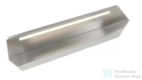 Sapho POLYSAN NIX beépíthető polc zuhanyzóba, lefolyóval, LED világítással, 100cm, rozsdamentes acél (72443)