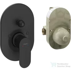   Hansgrohe Rebris S falsík alatti kád /zuhany csaptelep alaptesttel, matt fekete 72448670