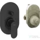 Hansgrohe Rebris S falsík alatti kád /zuhany csaptelep alaptesttel, matt fekete 72448670