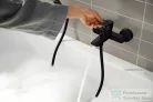 Hansgrohe REBRIS E kádtöltő csaptelep zuhanyszett nélkül,matt fekete72450670