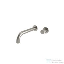   Bugnatese MOON falsík alatti mosdó csaptelep 19 cm-es kifolyóval,leeresztő nélkül,belső egységgel,szálcsiszolt nikkel 7245NS