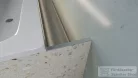 Sapho POLYSAN NIX beépíthető polc kádhoz, lefolyóval, LED világítással, sarokba, 160cm, rozsdamentes acél (72461)