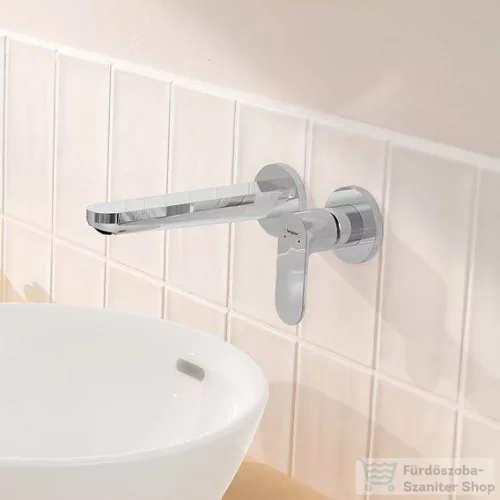 Hansgrohe REBRIS S falsík alatti mosdócsaptelep 200 mm-es kifolyóval,nem zárható leeresztővel,króm 72528000