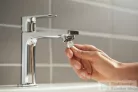 Hansgrohe REBRIS E 110 mosdócsaptelep automata leeresztővel, króm 72557000