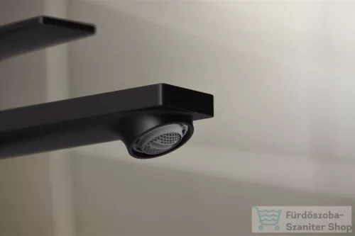 Hansgrohe REBRIS E 110 hidegindításos mosdó csaptelep automata leeresztővel, matt fekete 72559670