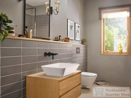 Hansgrohe REBRIS E falsík alatti mosdócsaptelep 200 mm-es kifolyóval,nem zárható leeresztővel,matt fekete 72568670