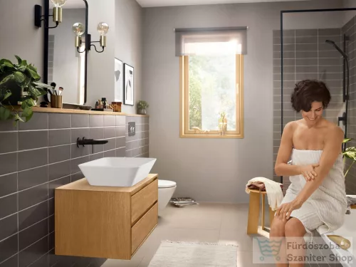 Hansgrohe REBRIS E falsík alatti mosdócsaptelep 200 mm-es kifolyóval,nem zárható leeresztővel,matt fekete 72568670